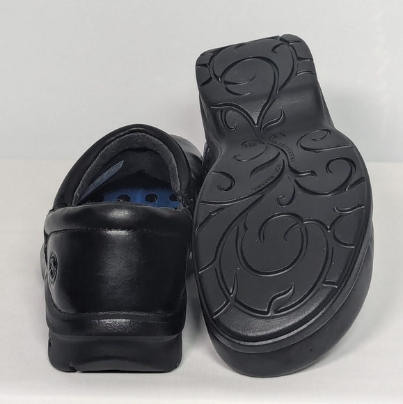 NEW Timberland Womens Newbury ESD Leather Slip-on AL Sz 8 black - Picture 3 of 4